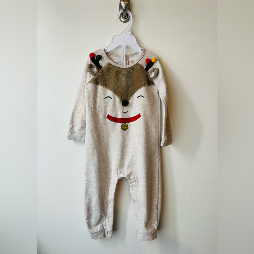 Festive Reindeer Kids One Piece size 24 months